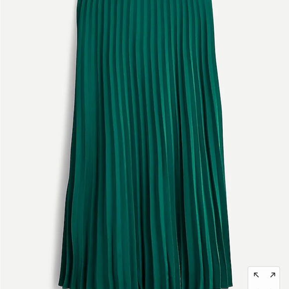 J. Crew NWT | Pleated MIDI Skirt Academic Green | 16 - Picture 14 of 15